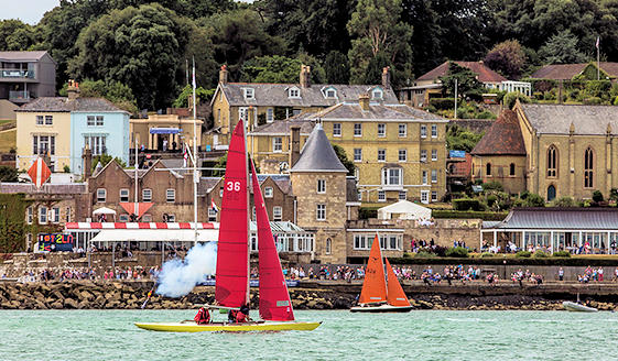 Cowes Marina with yachts