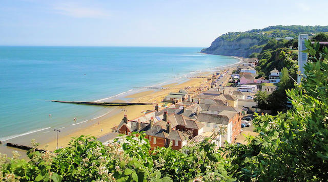Shanklin beach and promenade