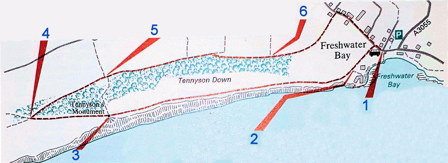 Map of the Yar Estuary Walk route